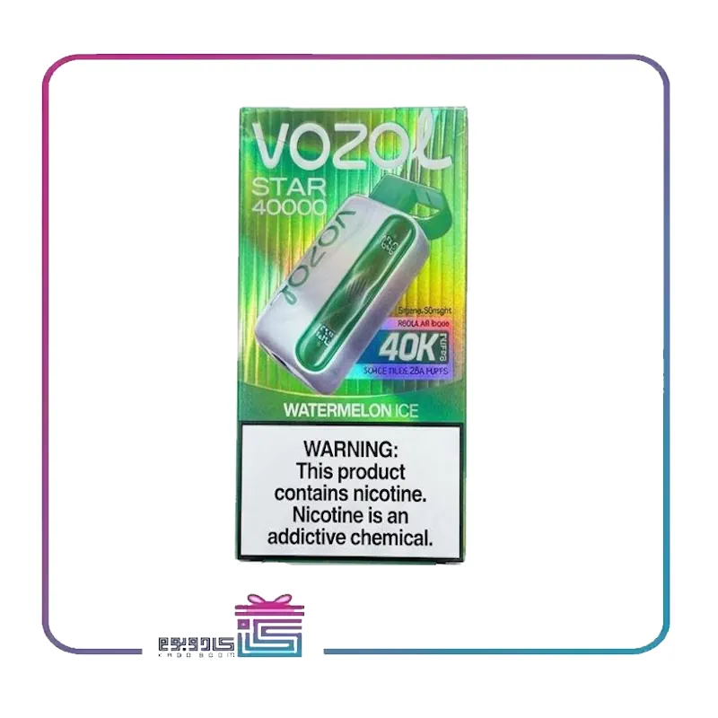 پاد یکبار مصرف وزول ۴۰ هزار طعم هندوانه یخ vozol pod
